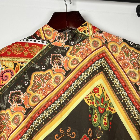 New‎ York & Co XXL Retro Print Tunic or Mini Dress Sleeveless Boho Design - Picture 6 of 14